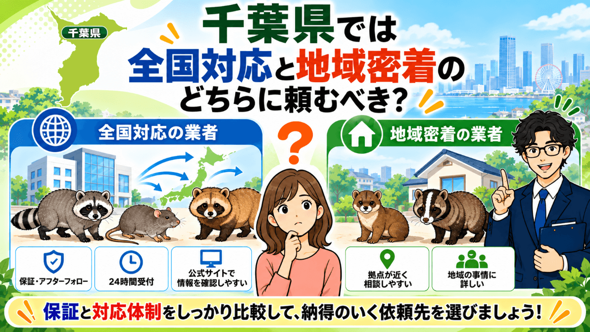 千葉県では全国対応と地域密着のどちらに頼むべき？
