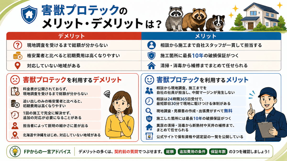 害獣プロテックのメリット・デメリットは?