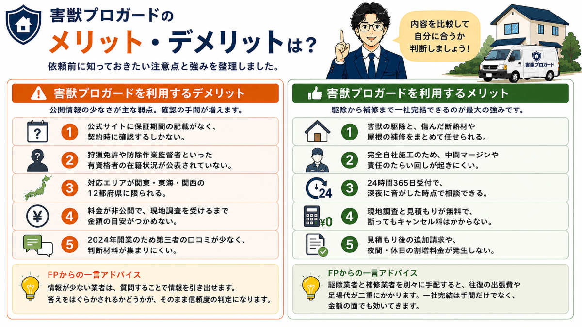 害獣プロガードのメリット・デメリットは？