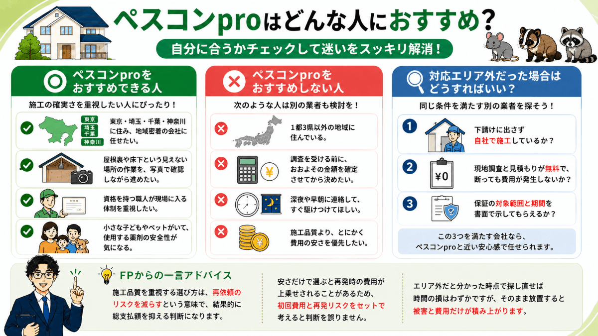 ペスコンproはどんな人におすすめ?